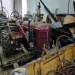 Functional Farmall tractor with shovel and chain