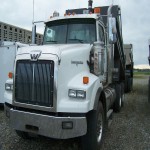 2012 Western Star gravel truck & Tri axle pup trailer