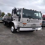 1999 freightliner flat deck with ramps