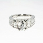 1.65 carat brand new diamond engagement ring 14K gold 9.780 CAD