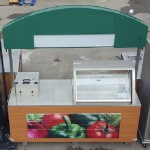 Mobile Food Truck Kiosk . Sub making station