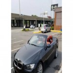 2008 BMW e93 328i, RWD Manual, Red on Black Convertible
