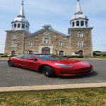 Tesla model 3 dual motor rouge