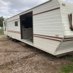 34’ camper trailer storage trailer farm chickens office restore