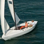 26’ soling sailboat