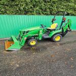 john deere 1023e tractor backhoe